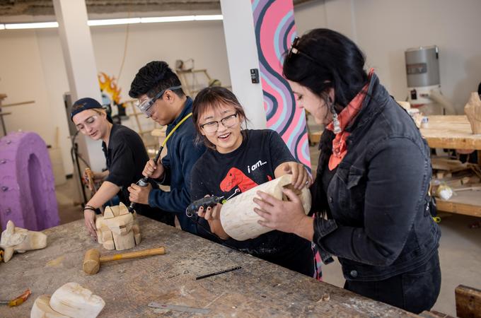 Woodshop at Hamline University