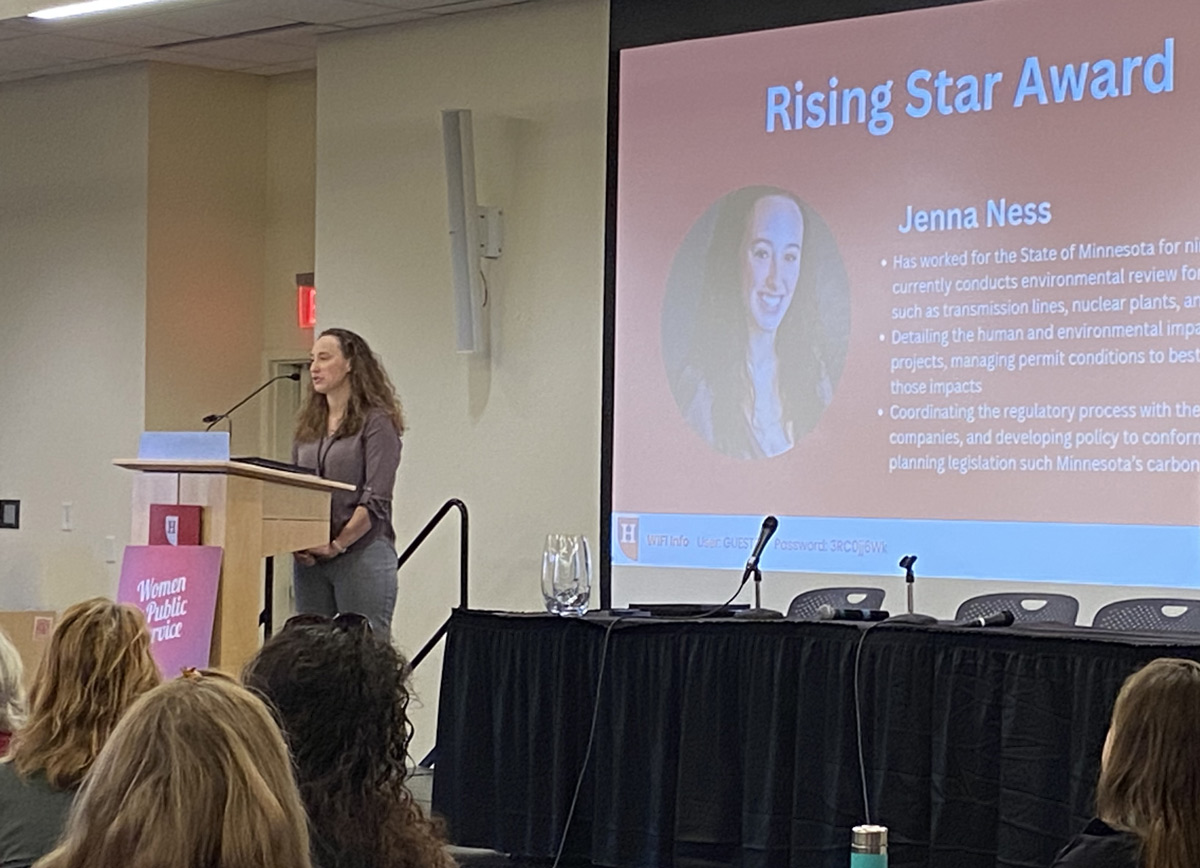 Women in Public Service, Rising Star Awardee Jenna Ness