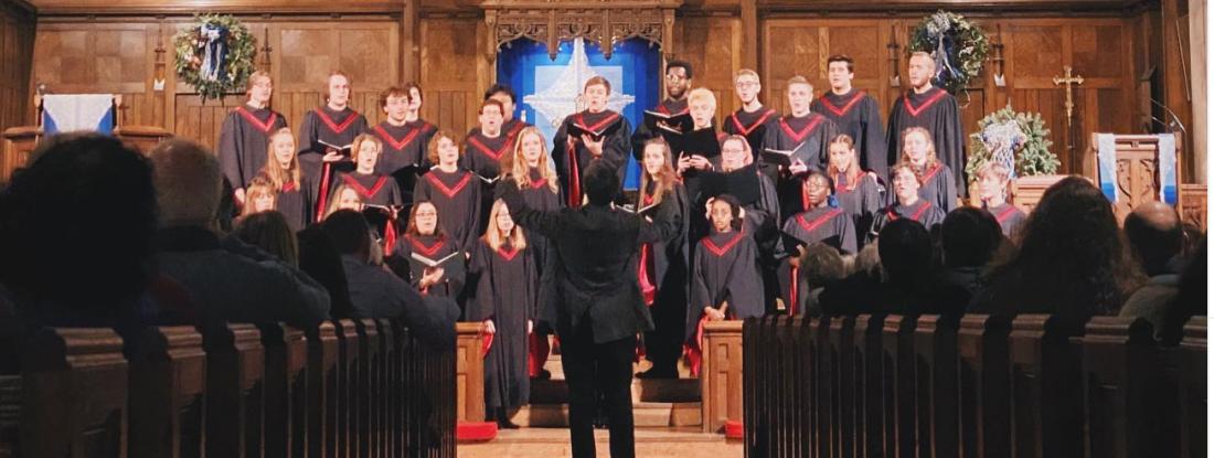 A cappella choir at Hamline