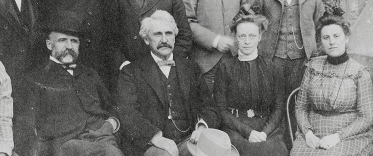 Hamline Historical Image Four Former Students
