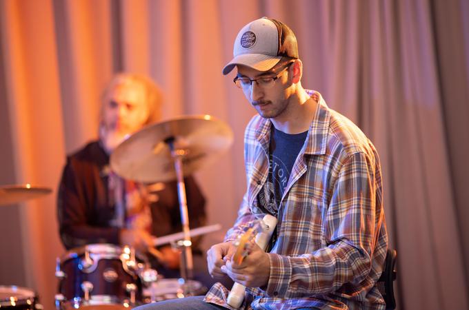 Student in the music production certificate program, Hamline University