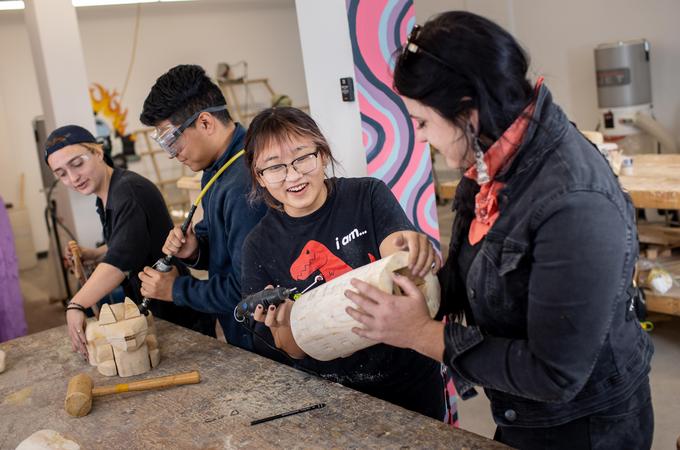Woodshop in the Studio Arts program at Hamline University