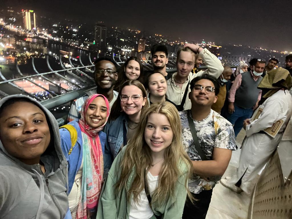 Students in Egypt in Study Away program