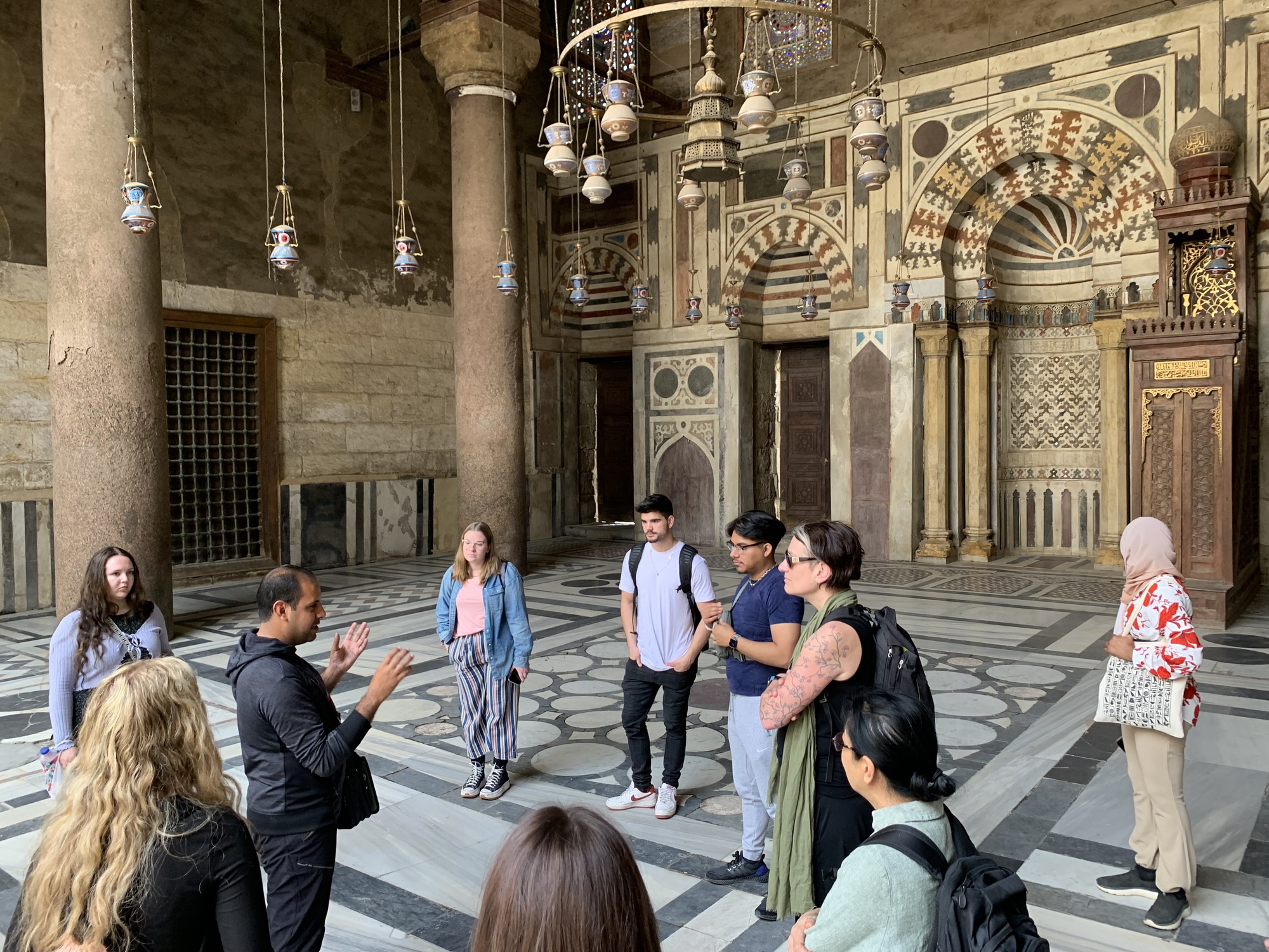 Students in Study Away program, Egypt