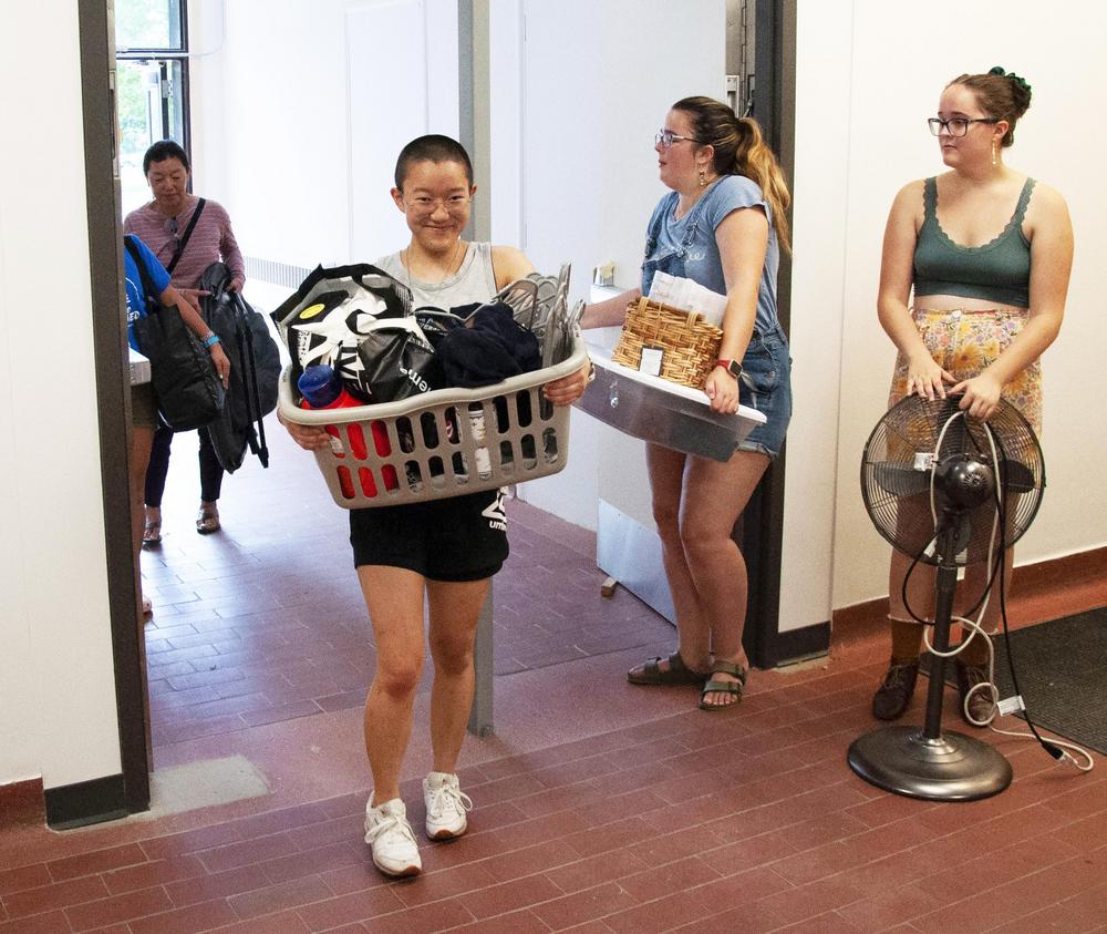 moving in to Drew Hall