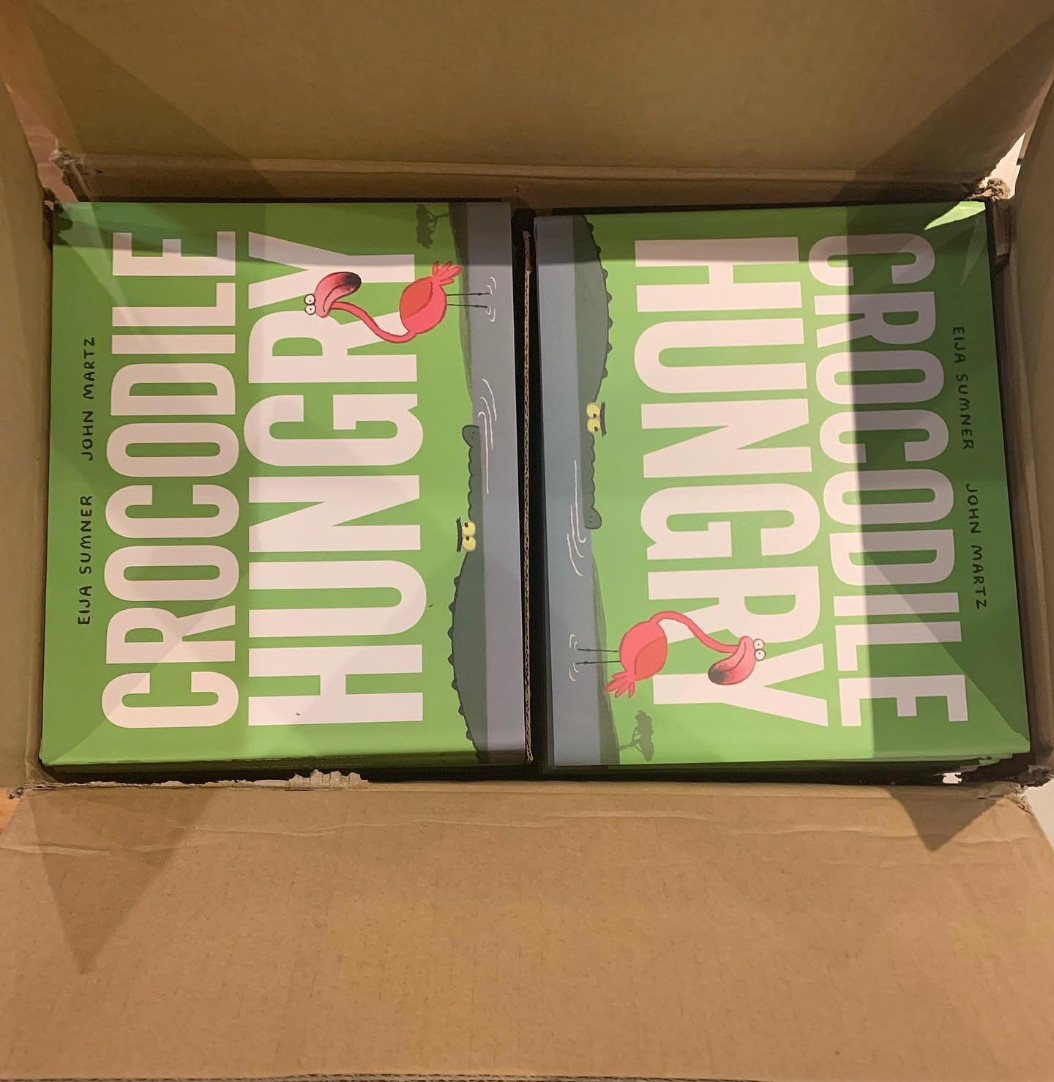 &quot;Crocodile Hungry,&quot; a picture book by Eija Sumner, graduate of Hamline's MFAC (MFA in Writing for Children and Young Adults) program