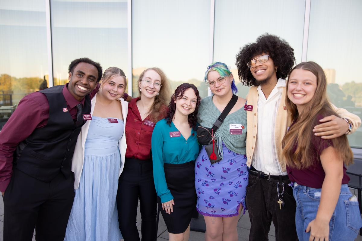 Group of Hamline HUSC students posing for the camera