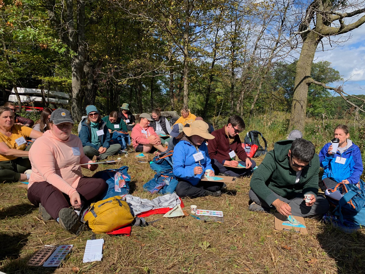 Watercolors at the Teacher Field School