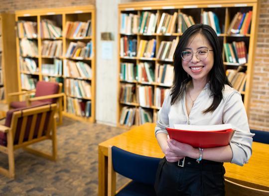 International Hamline Student Mien at Hamline library