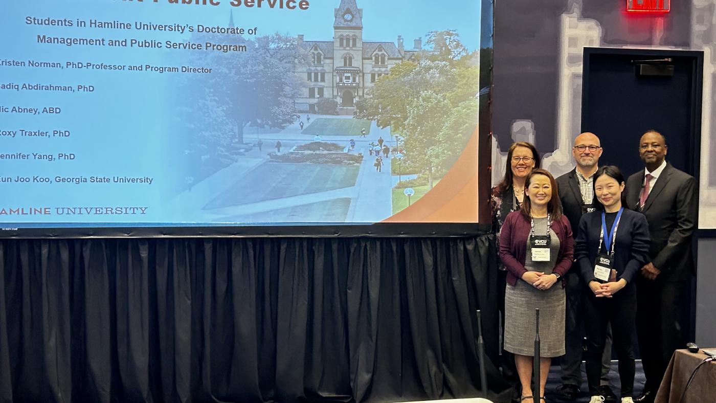 Four Present at ASPA Annual Meeting Hamline University Minnesota