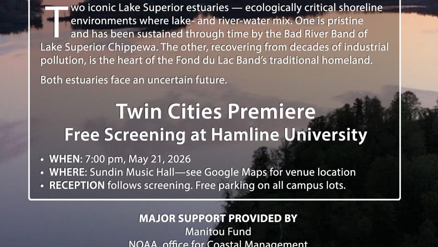 'Estuaries in the Balance' Documentary flyer