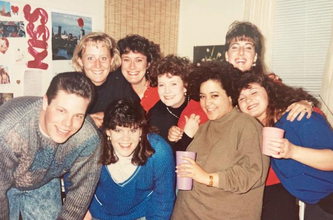 Photo of Hamline students circa 1985