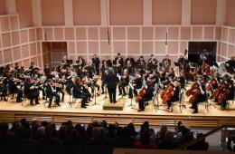 Orchestra performance at Sundin Music Hall at Hamline University