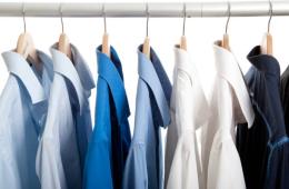 Professional clothing on rack