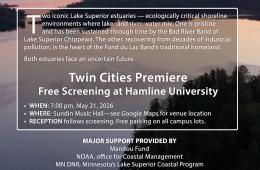 'Estuaries in the Balance' Documentary flyer
