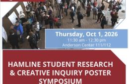 research and creative inquiry poster