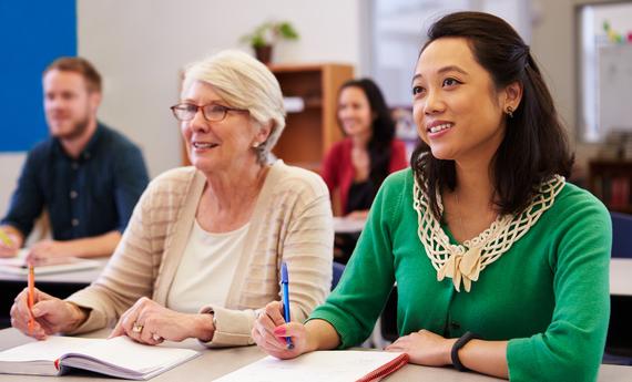 International graduate students in the classroom 