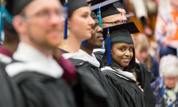 Hamline Students at Commencement 