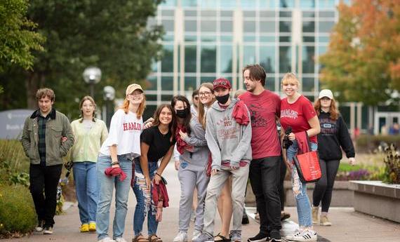 Admitted students at Hamline  University