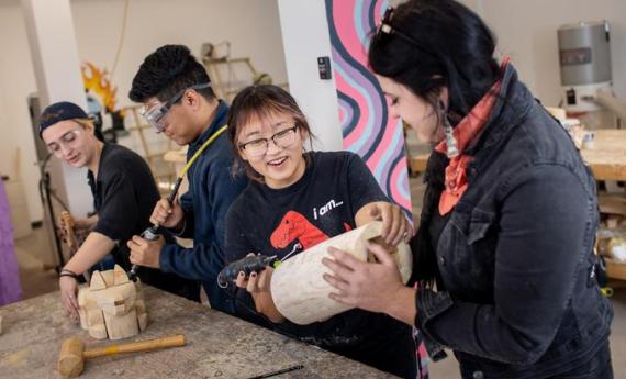 Woodshop at Hamline University