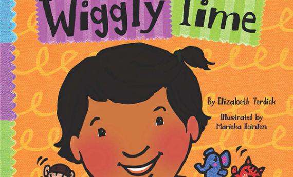 Wiggly Time, a board book by Elizabeth Verdick, graduate of Hamline's MFA in Writing for Children and Young Adults (MFAC) program