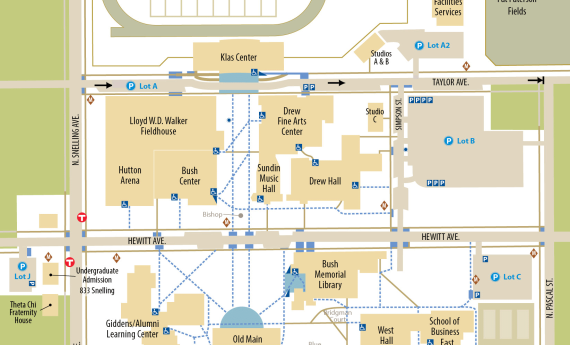 Hamline campus map