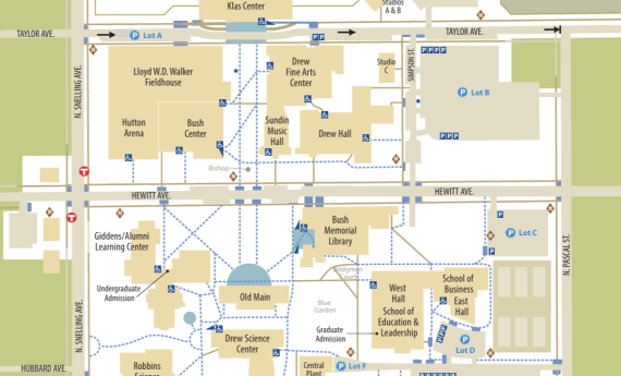 Map of Hamline campus