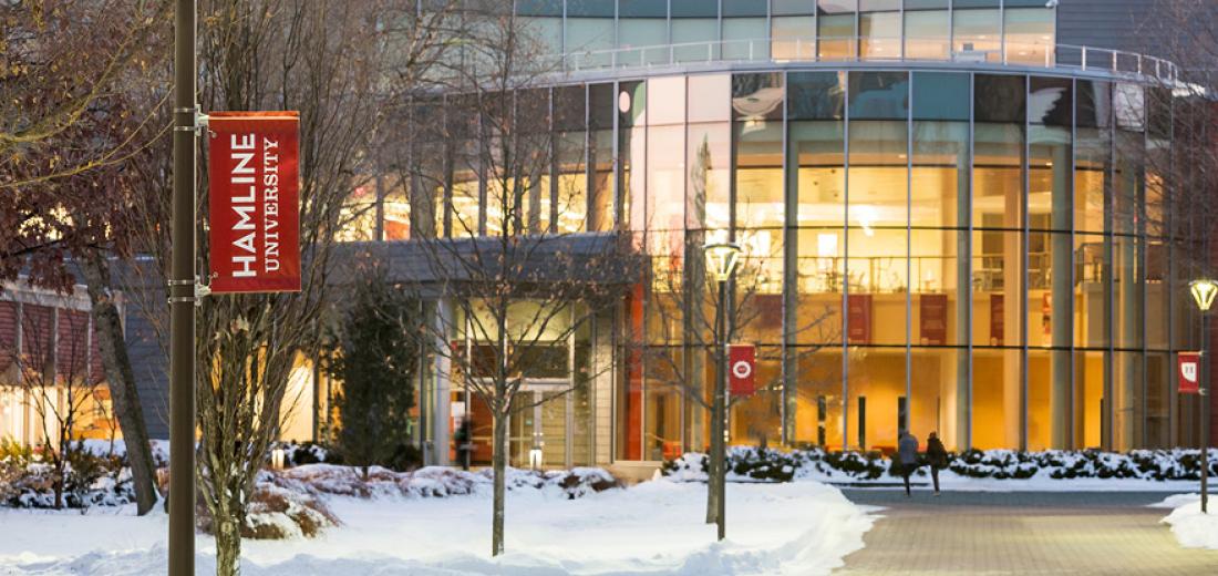 Photo of Anderson Center in the winter