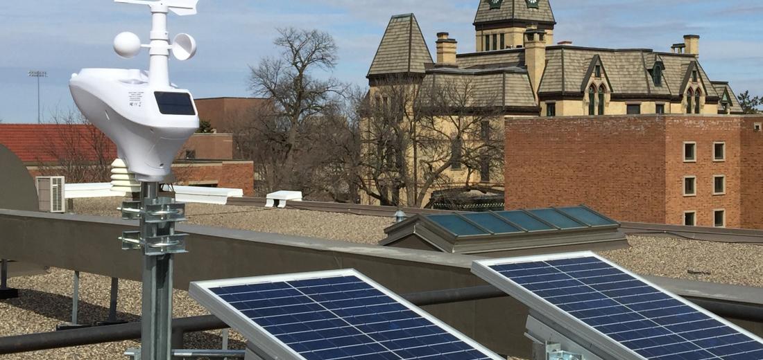 Solar power at Hamline University, Saint Paul