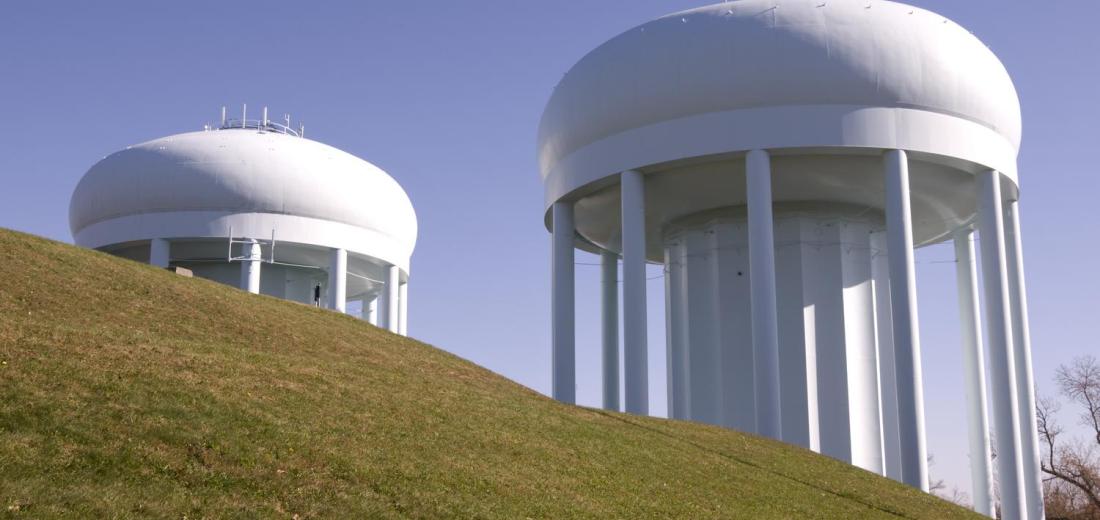 photo of water towers 
