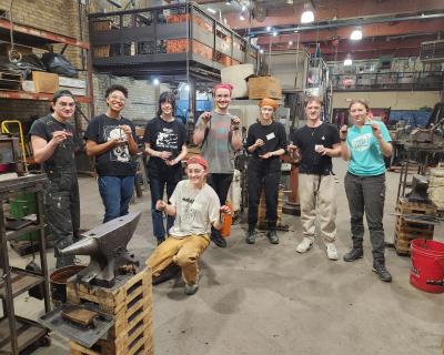 Blacksmithing class