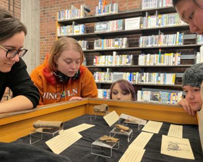 Hamline Archaeology on Display in Bush Library