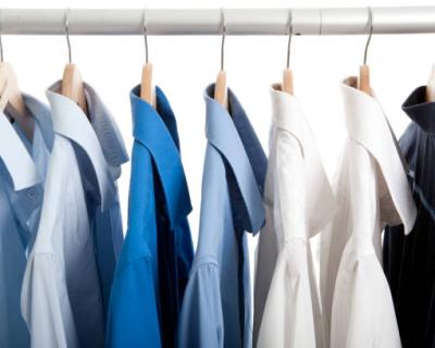 Professional clothing on rack