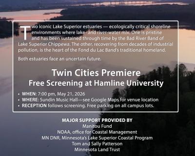 'Estuaries in the Balance' Documentary flyer