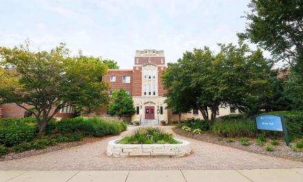 Drew Residence Hall exterior, Hamline University