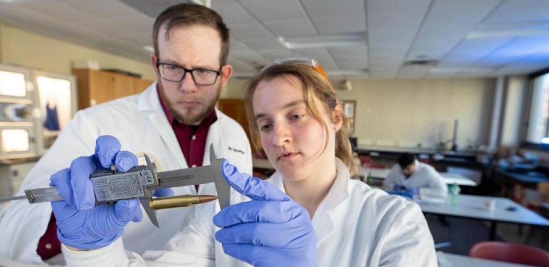 Forensics Science student and professor, Hamline University