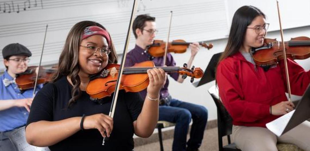 Students in the music program at Hamline University