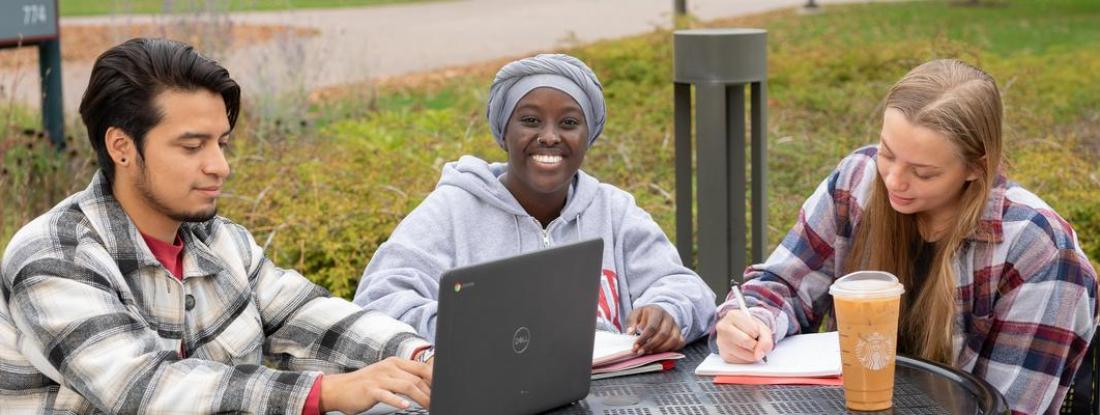 Asli Abdi a Hamline Student smiling to the picture