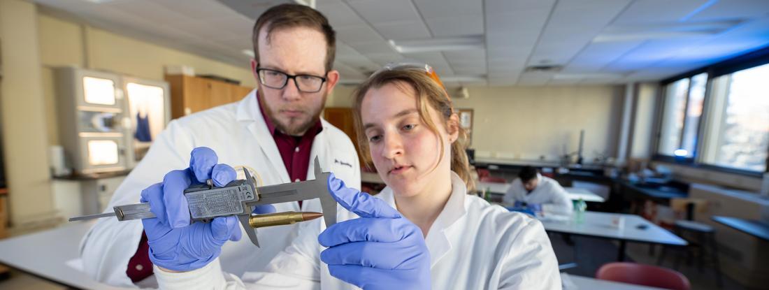 Forensics Science student and professor, Hamline University