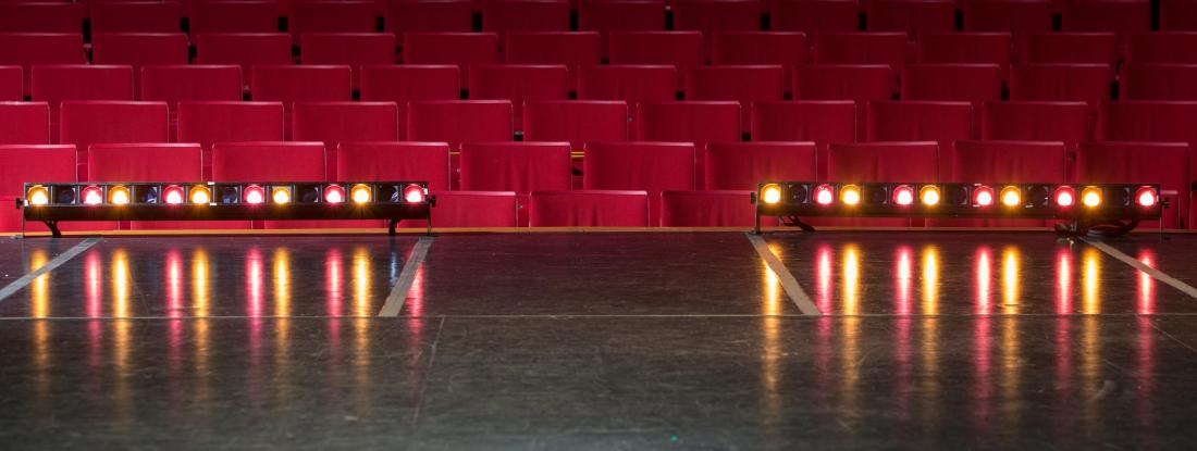 Stage in theatre department of Anne Simley Theatre