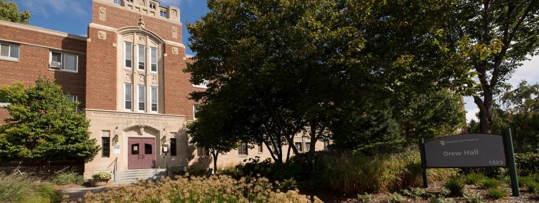 Drew Residence Hall at Hamline University, exterior