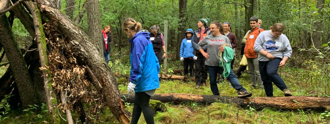 Fort building at the Teacher Field School