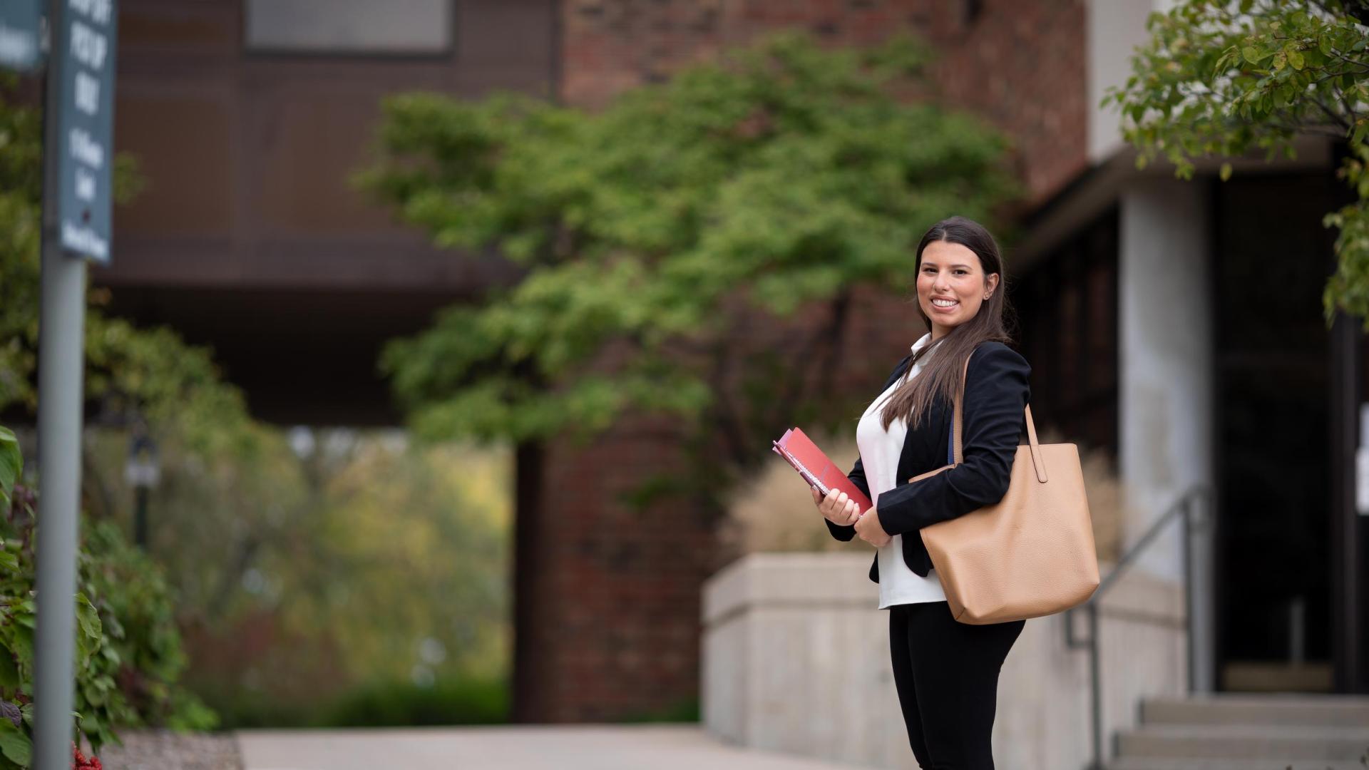 Hamline business administration student