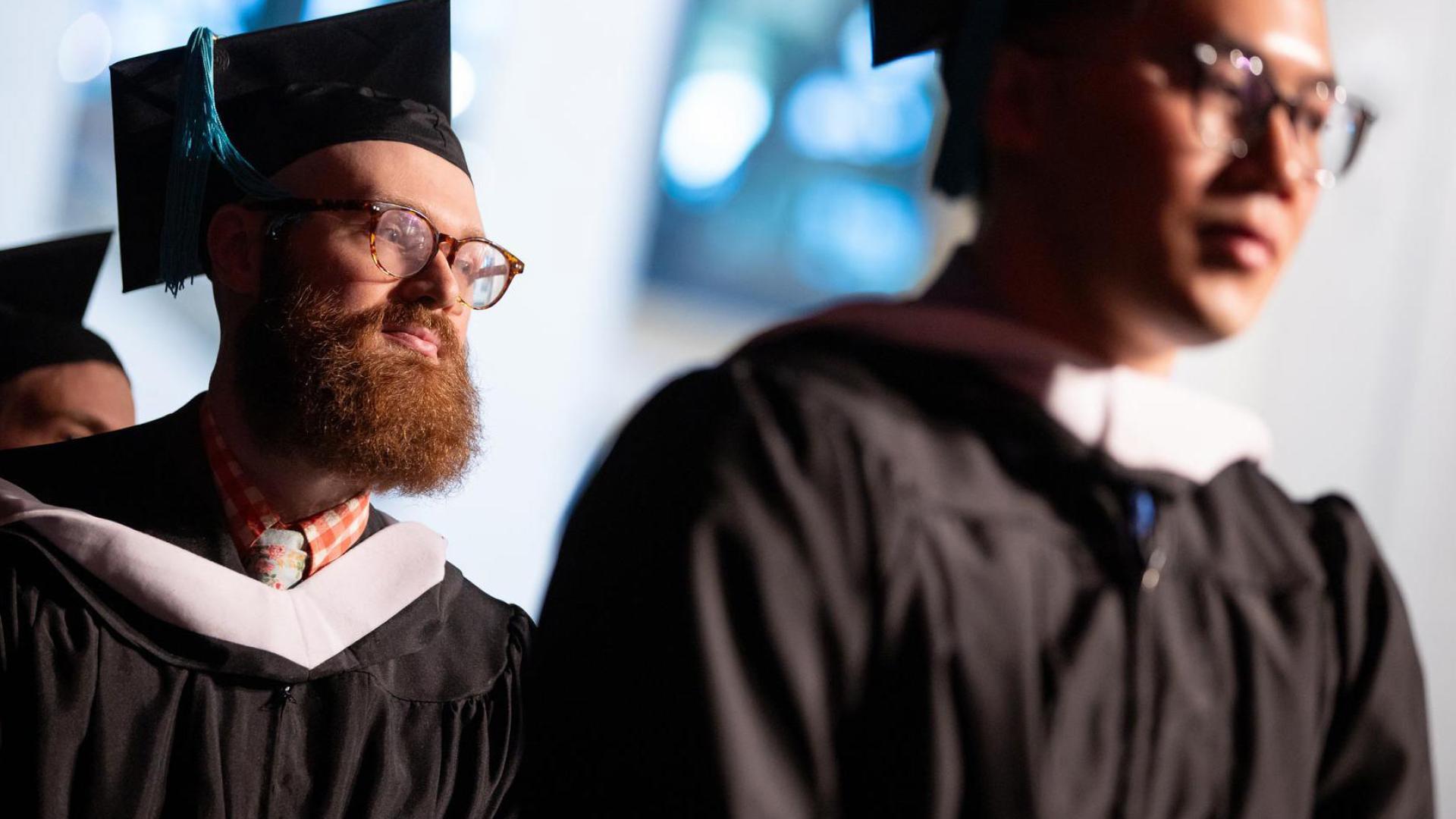 Graduate student at Commencement