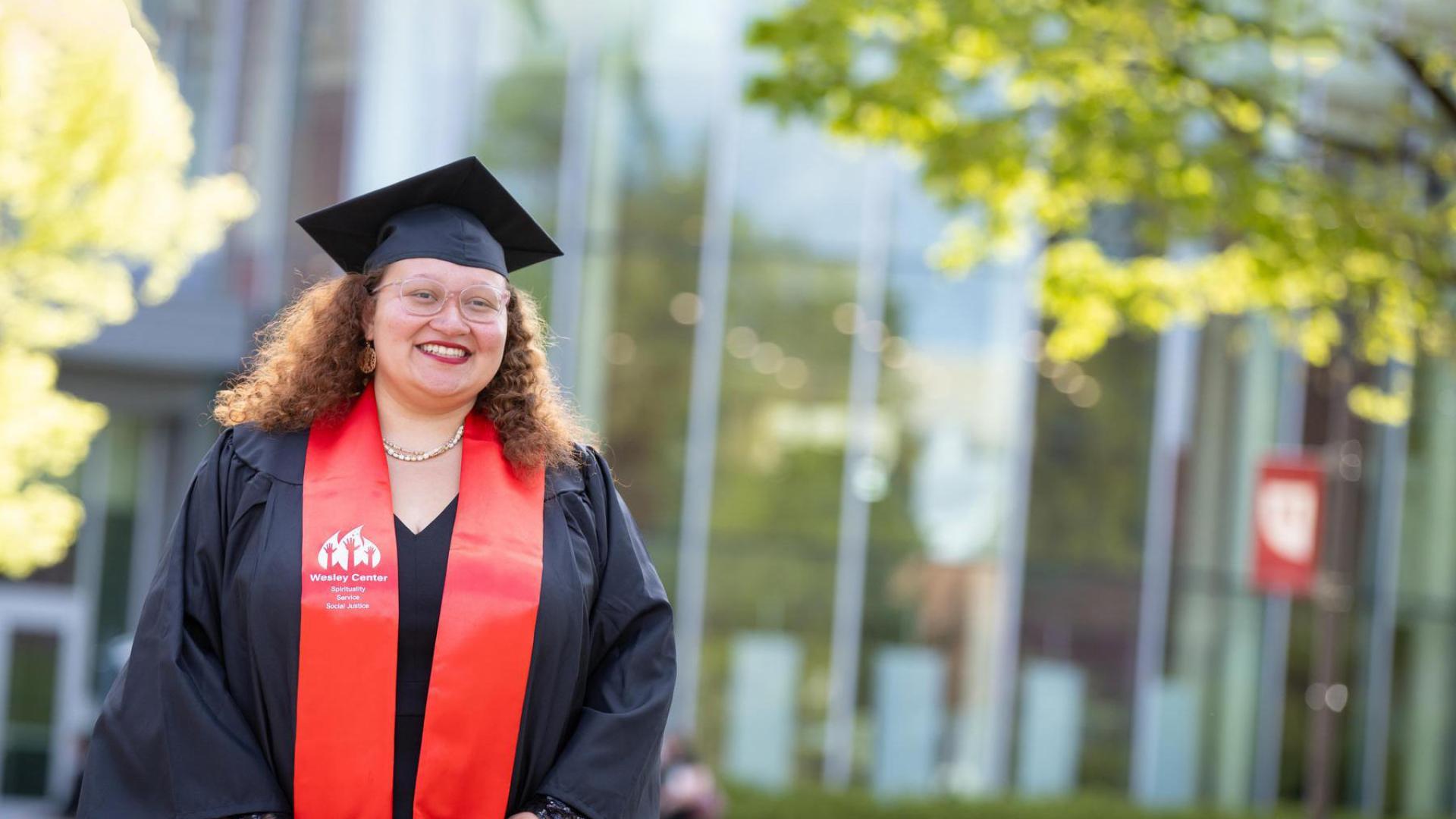 Graduate student at Commencement