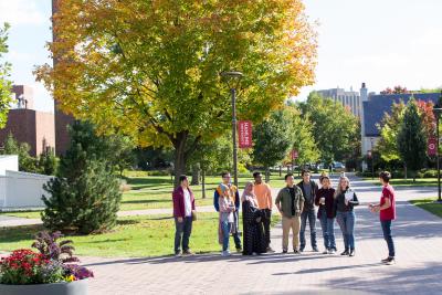 Campus tour at Hamline